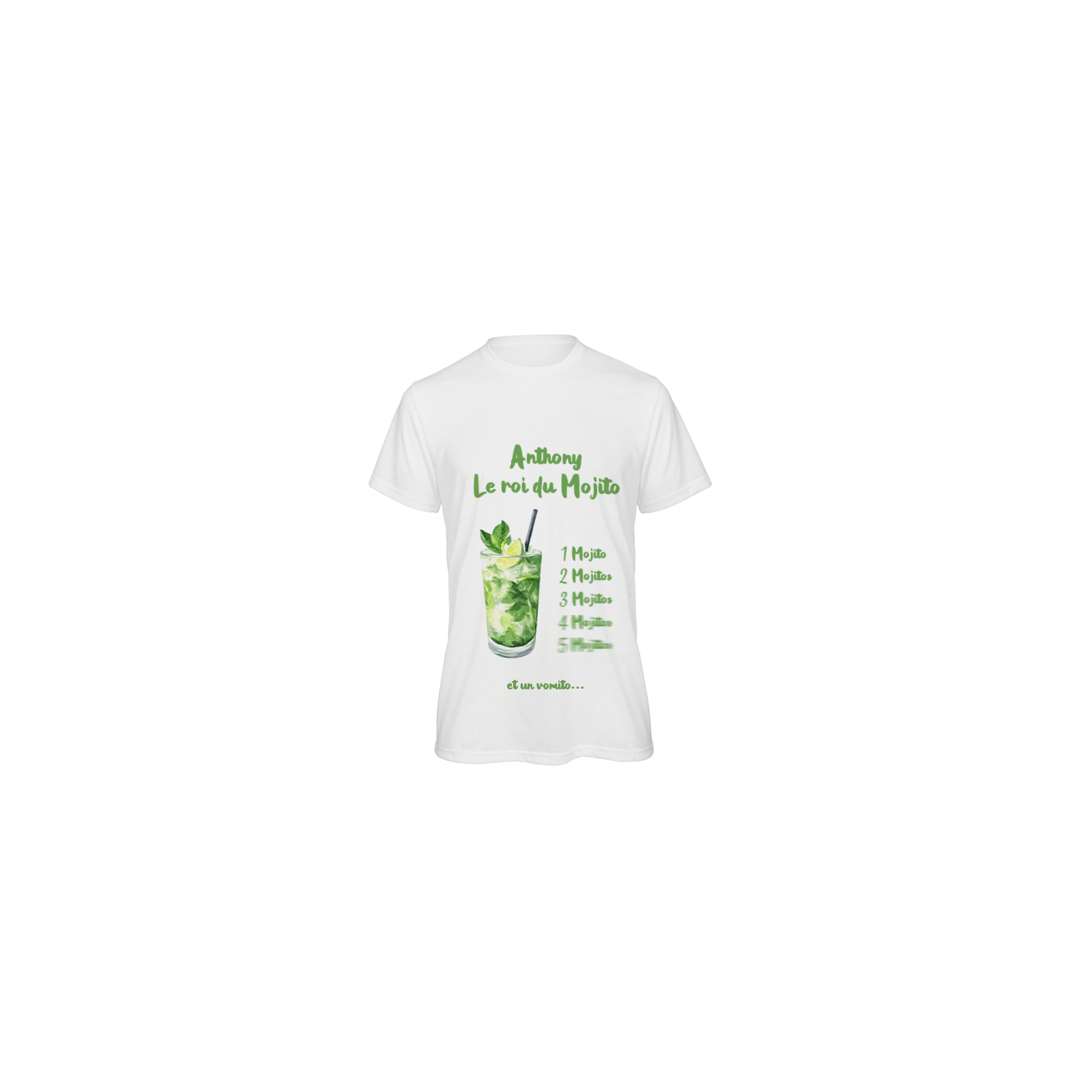 Tee-shirt humoristique MOJITO personnalisé | Homme