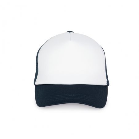 Casquette foam trucker Bleue et Blanche réglable personnalisable avec texte et photo · Idée accessoire mode pour Homme