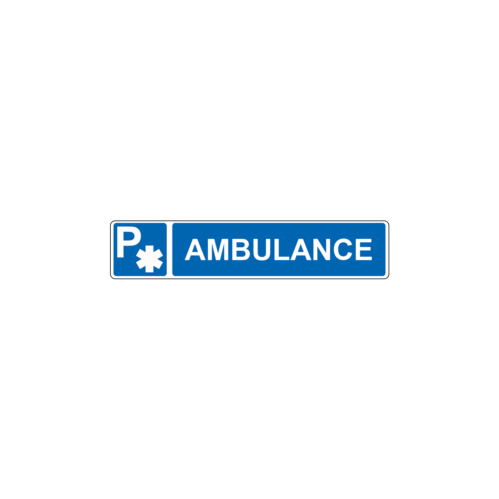 Panneau de signalisation pour parking · Stationnement réservé aux ambulances · Signalétique extérieure magasin ou entreprise