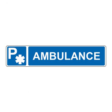 Panneau de signalisation pour parking · Stationnement réservé aux ambulances · Signalétique extérieure magasin ou entreprise