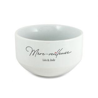 Coffee bowl - tea for personalized breakfast · Mother-nightlight model · Mom gift for Mother's Day