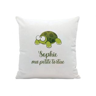 Coussin personnalisé blanc - Texte et/ou Photo | Carré 40 x 40 cm