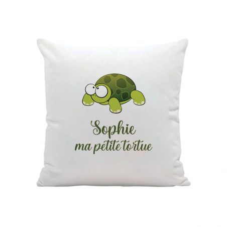 Personalized white cushion - Text and/or Photo | Square 40 x 40 cm