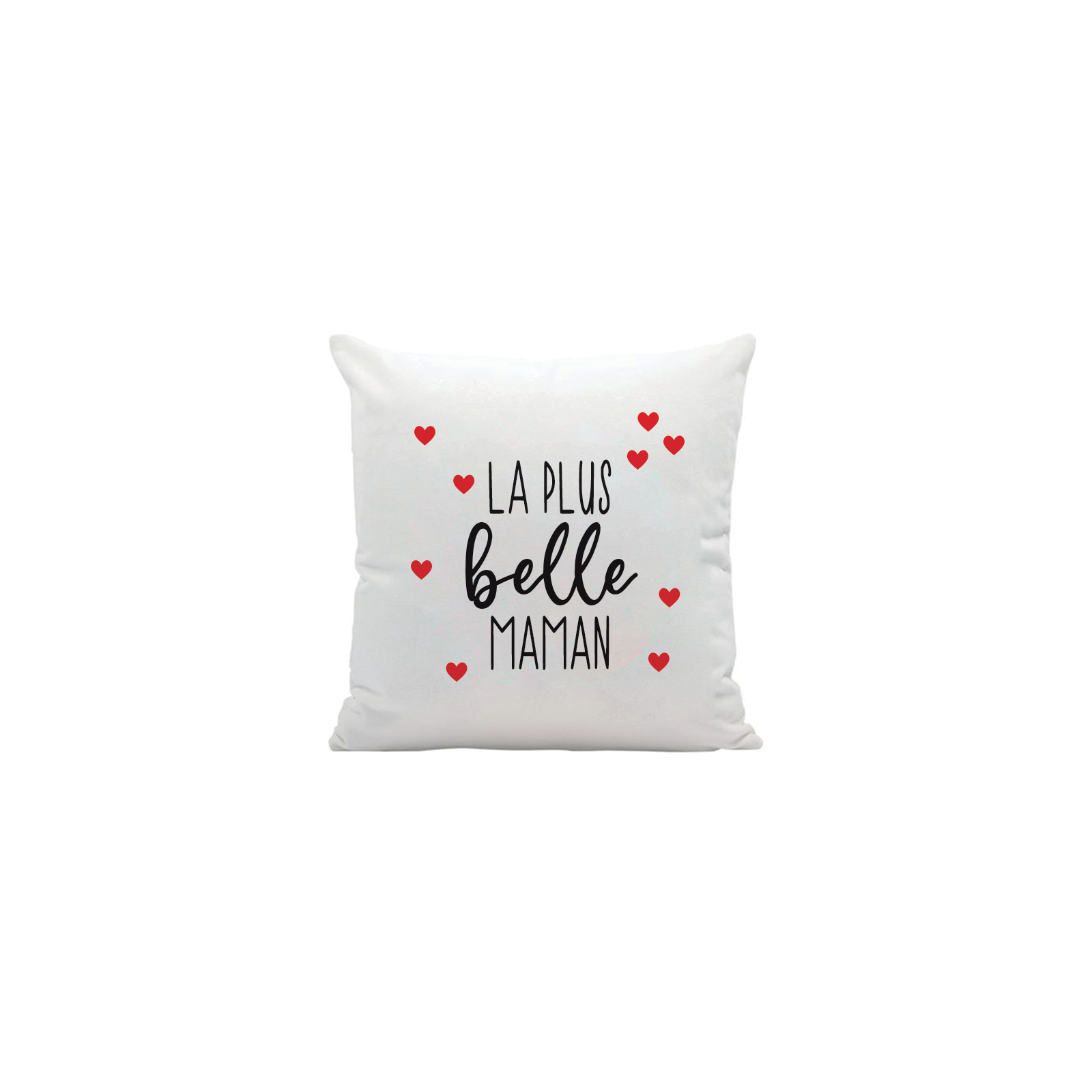 White cushion Mom - Personalized photo | Square 45 x 45 cm