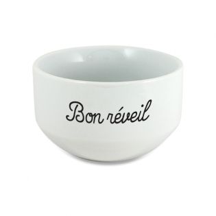 Personalizable breakfast bowl with first name, text and photo