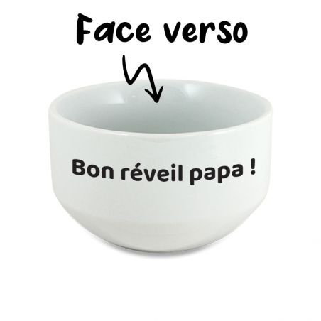 Bol petit déjeuner personnalisable · Père-fect · Cadeau anniversaire papa ou fête des pères