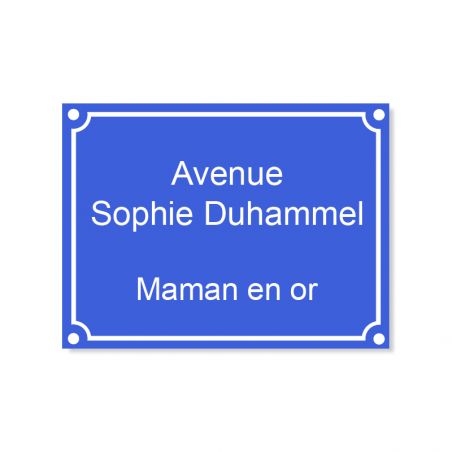 Plaque de Rue personnalisée | 15 x 20 cm