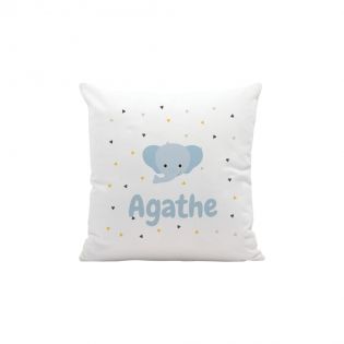 Decorative cushion 40 x 40 cm for children's room, customizable with first name and animal motif