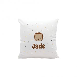 Decorative cushion 40 x 40 cm for children's room, customizable with first name and animal motif