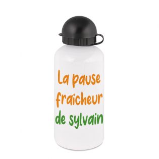 Gourde aluminium 50cl personnalisée | Pause Fraîcheur