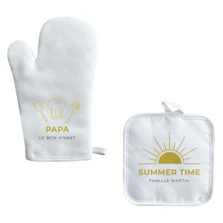 Kitchen Kit - Personalized cooking glove + Potholder