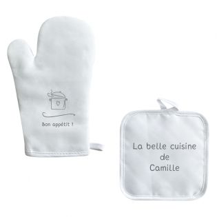 Kitchen Kit - Personalized cooking glove + Potholder