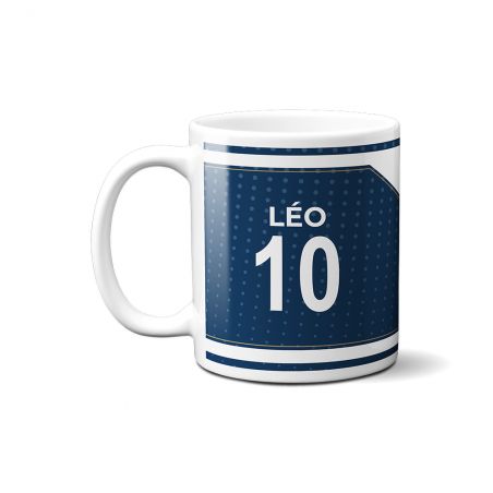 Mug club de football personnalisable avec prénom et numéro · Cadeau fan de foot · Le Havre