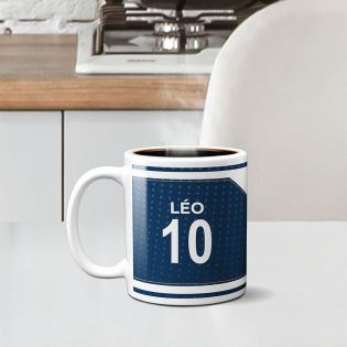 Customizable football club mug with first name and number · Football fan gift · Le Havre