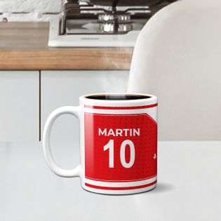 Customizable football club mug with first name and number · Football fan gift · Lille