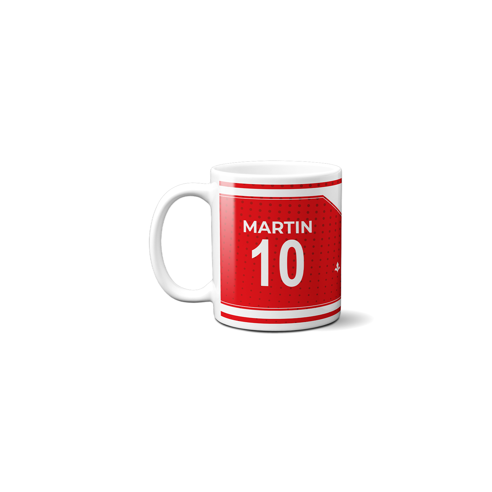 Customizable football club mug with first name and number · Football fan gift · Lille