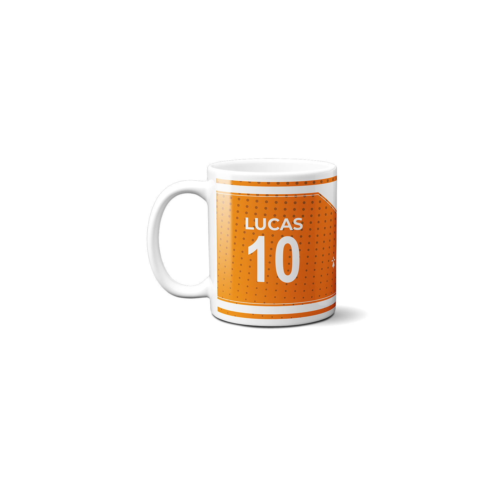 Customizable football club mug with first name and number · Football fan gift · Lorient