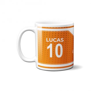 Customizable football club mug with first name and number · Football fan gift · Lorient