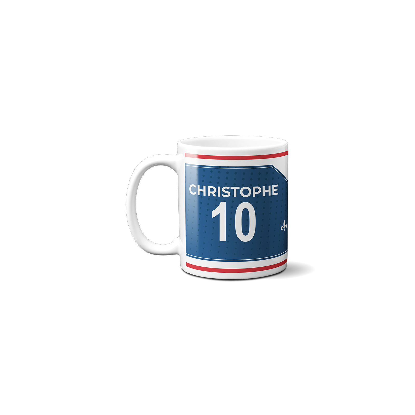 Mug club de football personnalisable avec prénom et numéro · Cadeau fan de foot · Paris