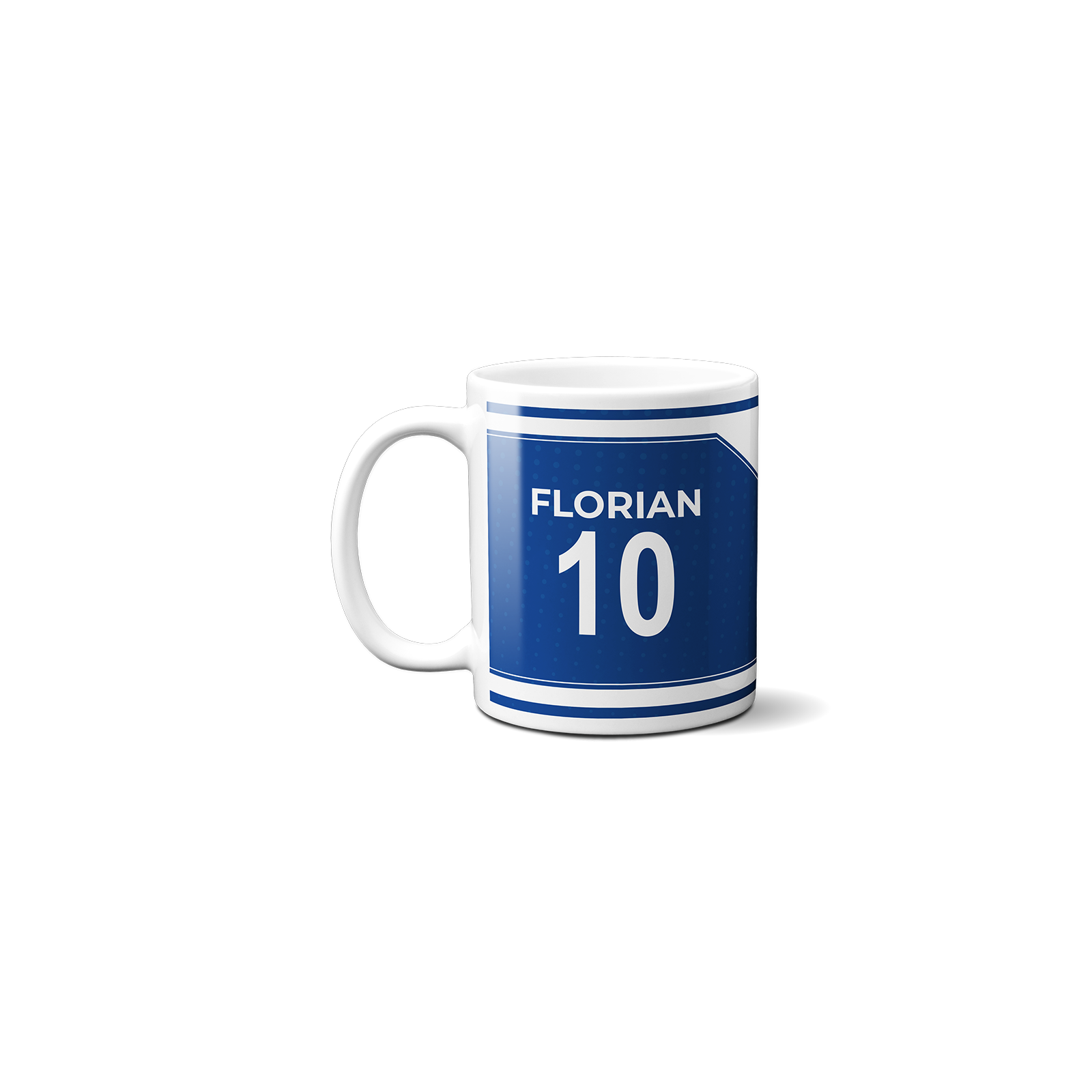 Customizable football club mug with first name and number · Football fan gift · Toulouse