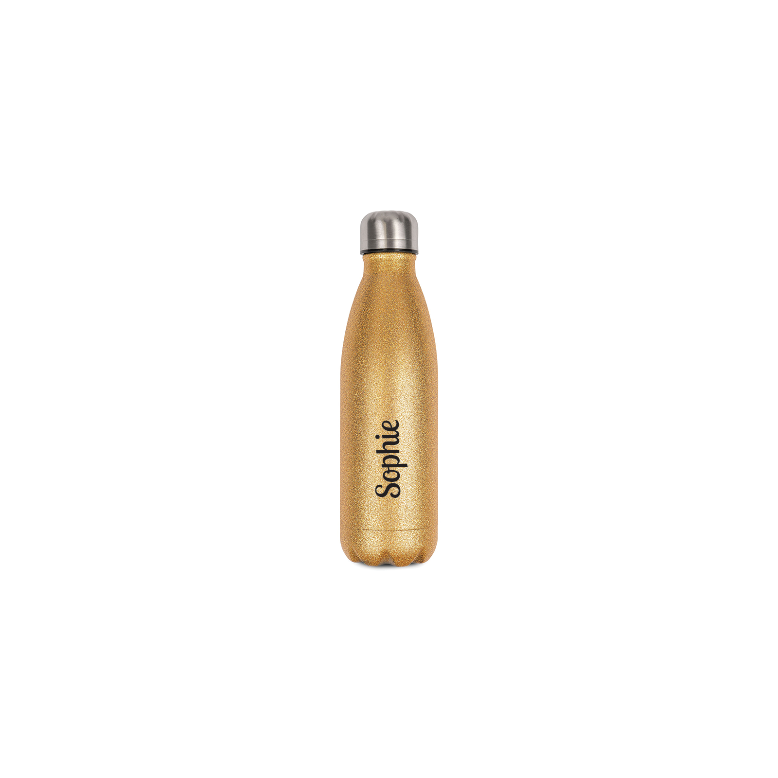 Customizable insulated bottle 50 cL | Glitter gold