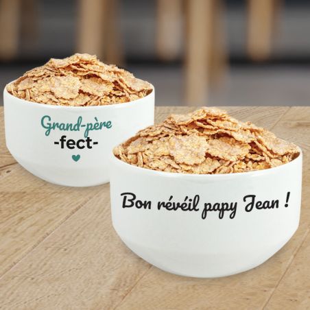 Grandfather-fect customizable breakfast bowl · Personalized gift idea for grandpa