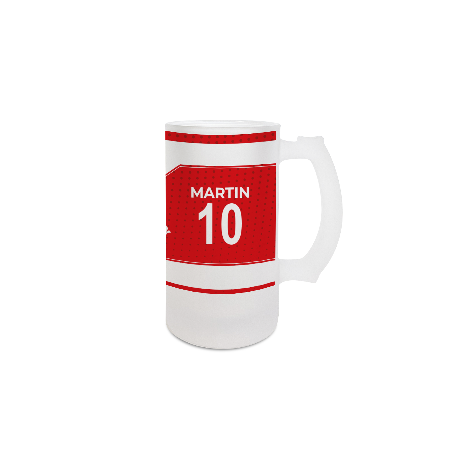 Beer mug 50 cL football club customizable with first name and number · Football fan gift · Lille