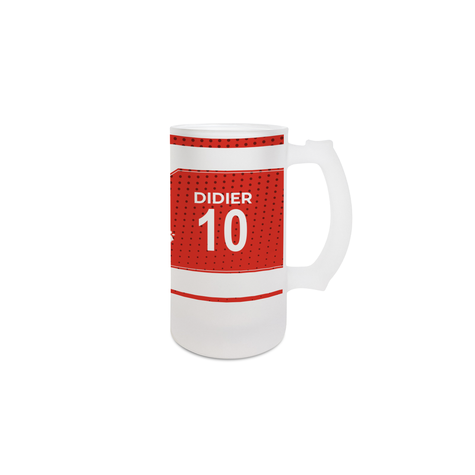 Beer mug 50 cL football club customizable with first name and number · Football fan gift · Rennes