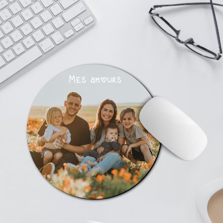 Personalized round mouse pad