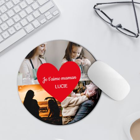 Personalized round mouse pad - Mother's Day