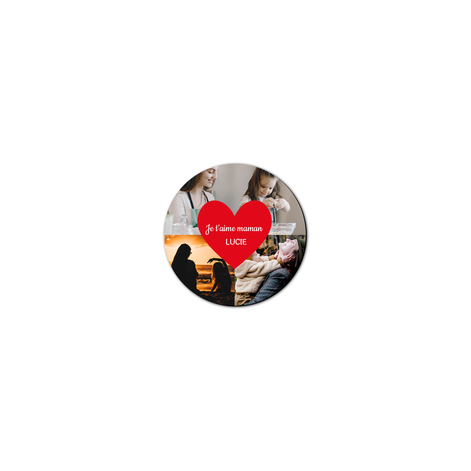 Personalized round mouse pad - Mother's Day