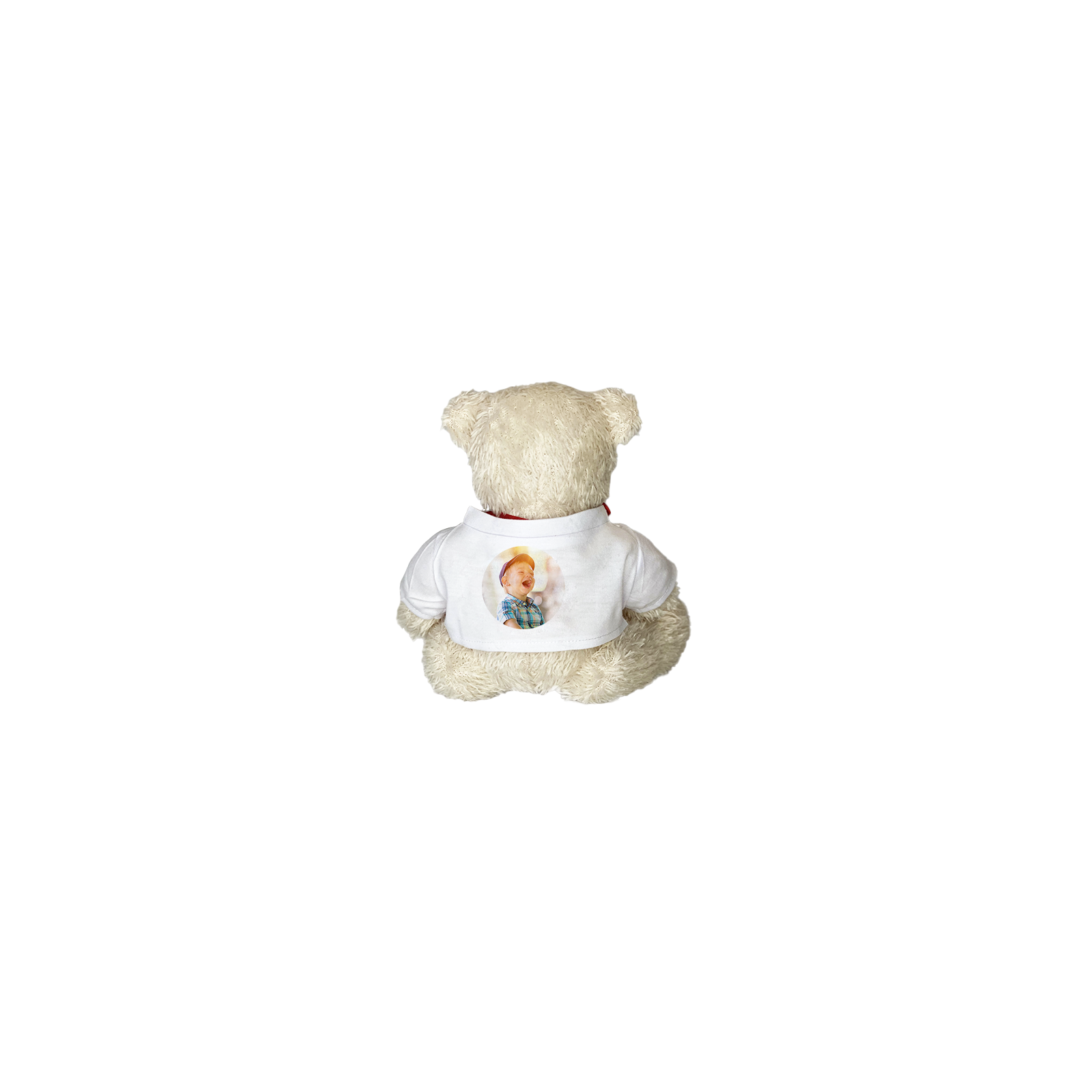 Animal plush with customizable t-shirt Text and Photo · Baby birth gift · Heart bear