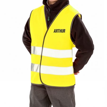 Personalized yellow safety vest | Child