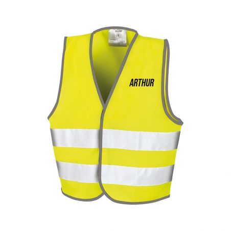 Personalized yellow safety vest | Child