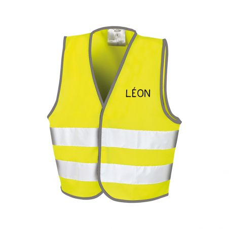 Personalized yellow safety vest | Child