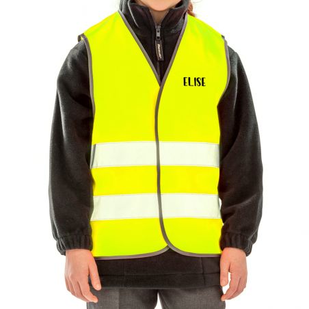 Personalized yellow safety vest | Child