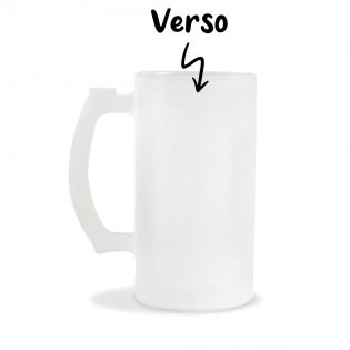 Chope - Verre à bière givré · 500 mL · Pinte personnalisable avec texte, photo ou logo