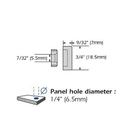 Set de 4 cache vis doré 18 mm