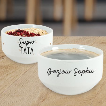 Gift idea for his aunt - Personalized first name bowl