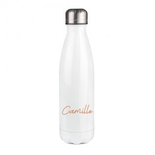 Customizable insulated bottle photo first name logo - Stainless steel, 50 cL - Personalized in France