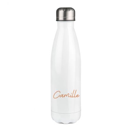 Customizable insulated bottle photo first name logo - Stainless steel, 50 cL - Personalized in France