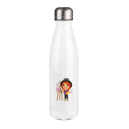 Customizable insulated bottle photo first name logo - Stainless steel, 50 cL - Personalized in France