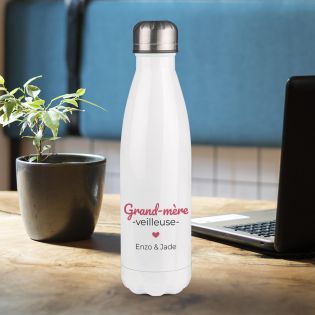 Bouteille isotherme personnalisable photo prénom logo - Inox, 50 cL - Personnalisé en France