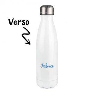 Customizable first name insulated bottle - Stainless steel, 50 cL - Best-in-law Dad Certified model - Father-in-law gift