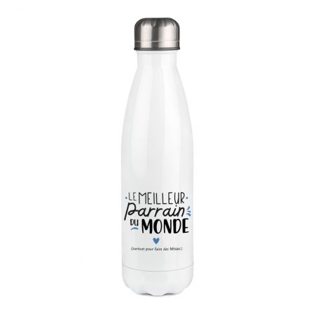 Bouteille isotherme personnalisable photo prénom logo - Inox, 50 cL - Personnalisé en France