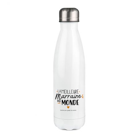 Bouteille isotherme personnalisable photo prénom logo - Inox, 50 cL - Personnalisé en France