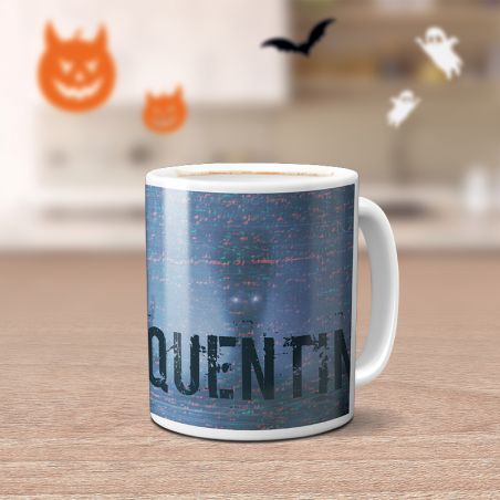 Blue horror movie mug · Extraterrestrial Alien Demon