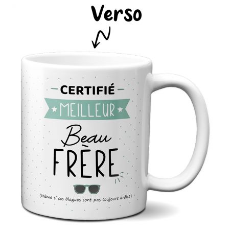 Mug en céramique blanc personnalisé avec Texte et Photo · Cadeau pratique pour amateur de café