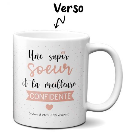 Mug en céramique blanc personnalisé avec Texte et Photo · Cadeau pratique pour amateur de café