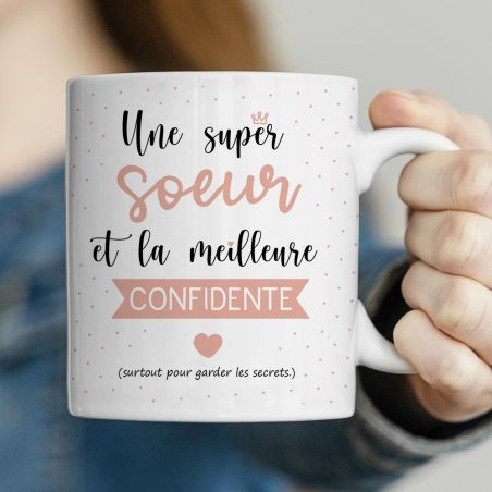 Mug en céramique blanc personnalisé avec Texte et Photo · Cadeau pratique pour amateur de café